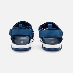 Sandales à scratch bleu...