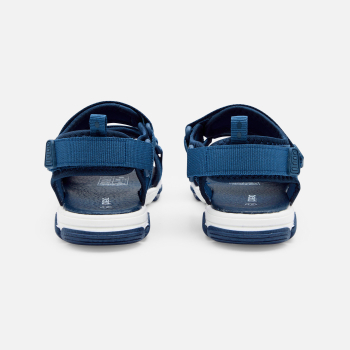Sandales à scratch bleu marine garçon