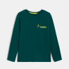 T-shirt vert à motif Garçon