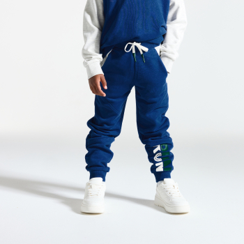Jogging à message bleu Garçon