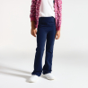 Legging flare uni bleu marine Fille