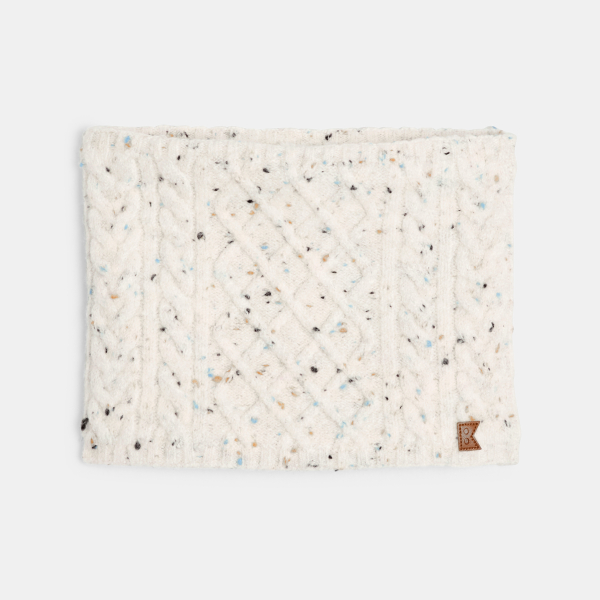 Snood torsadé écru chiné Garçon