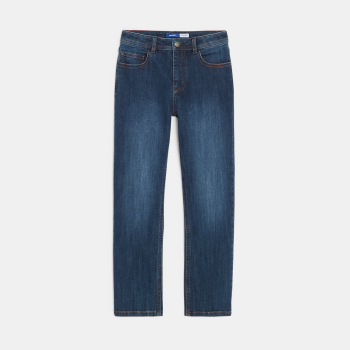 Jean droit ultra-résistant bleu Garçon