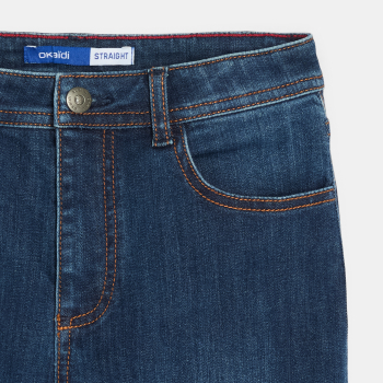 Jean droit ultra-résistant bleu Garçon
