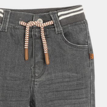 Jean denim confort ultra stretch gris bébé garçon