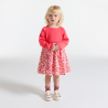 Robe effet 2 en 1 fruit rose bébé fille