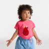 T-shirt sensoriel poire rose bébé fille
