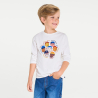 T-shirt garçon blanc