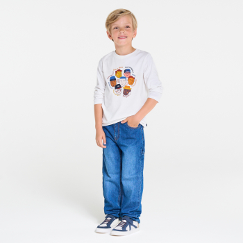 T-shirt garçon blanc