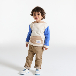 Jean denim confort ultra stretch beige bébé garçon