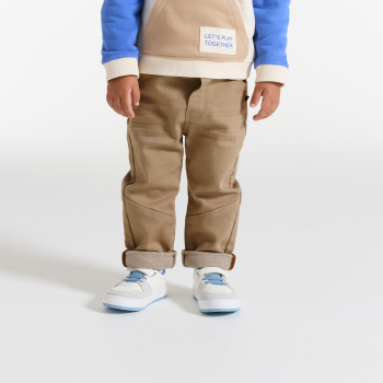 Jean denim confort ultra stretch beige bébé garçon