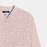 Blouson teddy maille imprimée rose fille