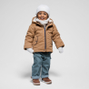 Manteau doublé 2 en 1 marron bébé garçon