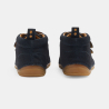 Bottines premiers pas cuir bleu bébé garçon