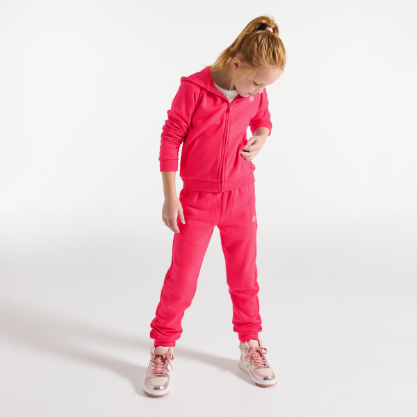 Sweat-shirt à capuche rouge Fille