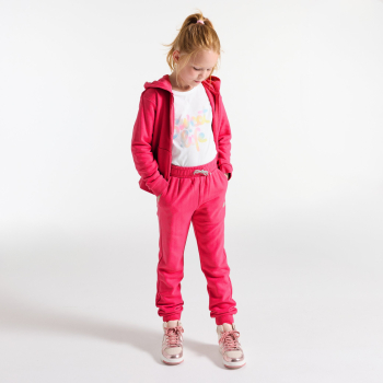 Jogging en molleton rose Fille